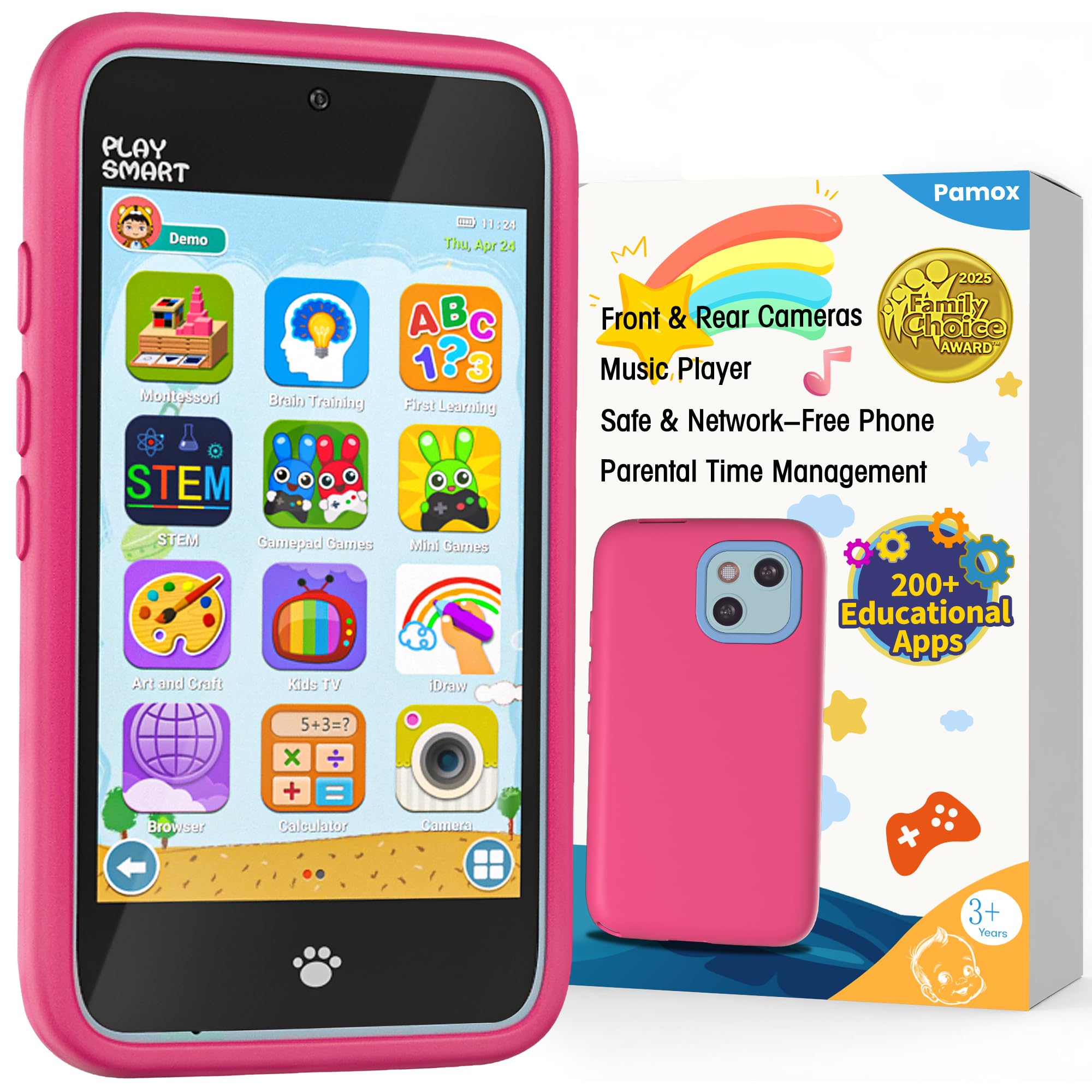 Amazon.com: PAMOX Kids Toy Phones with 200+ Educational Puzzle